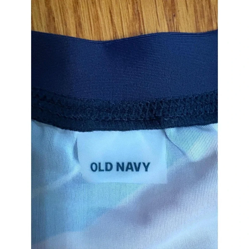 Old Navy Baby 3-6M Tropical Palm Leaf Long Sleeve Rash Guard One Piece Swimsuit